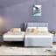 Lit plateforme polyvalent rembourré avec lit gigogne transformable, idéal pour un sommeil confortable et de l'espace - Économisez dans n'importe quelle chambre à coucher-698854863