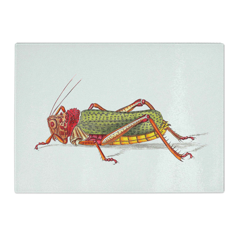 Tempered Glass Granulated Locust by George Shaw Chopping Board, 28.5 cm x 20 cm