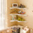 Cute Cloud Shelves, Wavy Floating Corner Shelf, Cloud Corner Wall Shelves With Brackets, Cute Wall Shelves For Nursery Decor, Corner Shelves For Bedroom,living Room,bathroom&home Decor,white-665881372-655342809