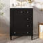 Meuble-lavabo noir de 24 po avec lavabo intégré en céramique, tablette à double couche, tiroirs à fermeture en douceur et porte d'armoire à fermeture en douceur.-596398789