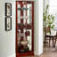 Armoire vitrée avec miroir en coin et miroir réglable