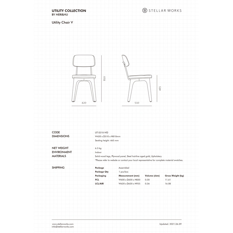 Utility Leather Dining Chair