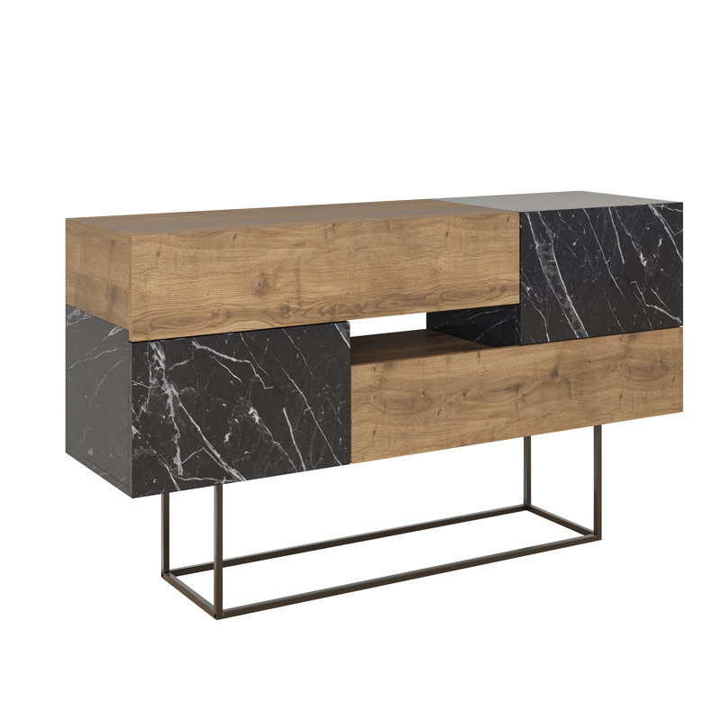 Mazzitelli 145cm Console Table, Brown/Black