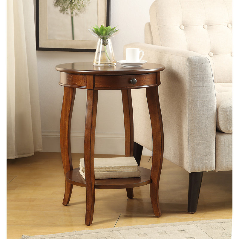 Table de canapé antique à finition perle