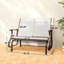 Banc oscillant d'extérieur, fauteuil pour 2 personnes