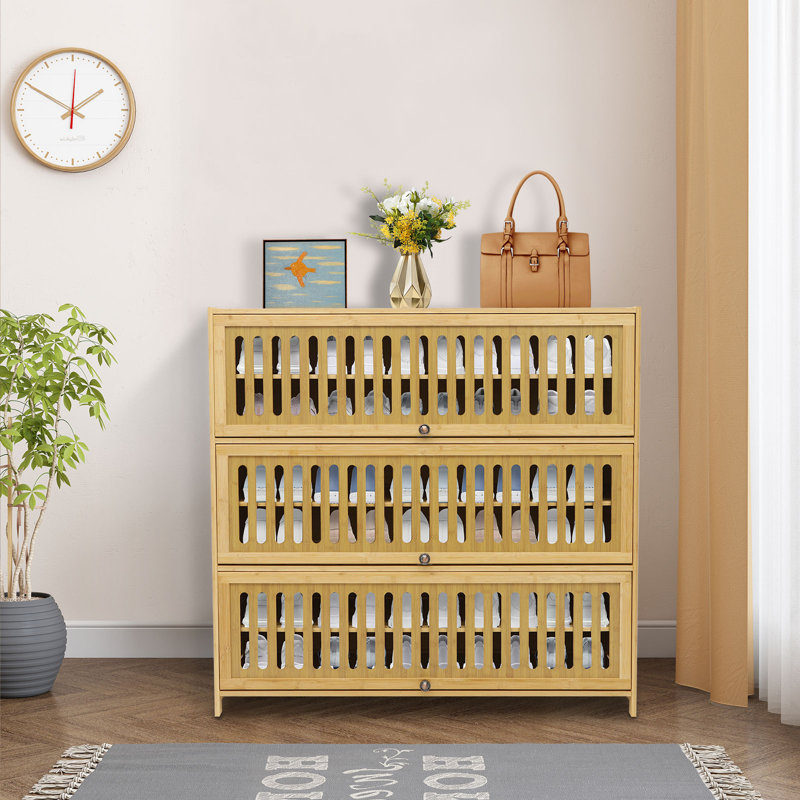 7-Tier Shoe Cabinet, Brown