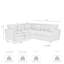Canapé modulaire rembourré 3 pièces Kanta-1160765606