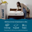 Matelas en mousse à mémoire de forme mi-ferme 8 po Lucid SureCool ™, simple TG-48409138-111448490