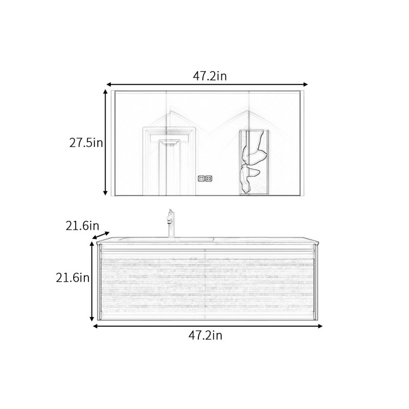 Applin, 21.6" H x 47.2" W x 21.6" D