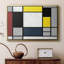 Composition avec toile encadrée, jaune, rouge, noir, jaune et gris, 1921 - Piet Mondrian-1662713209-1662713189