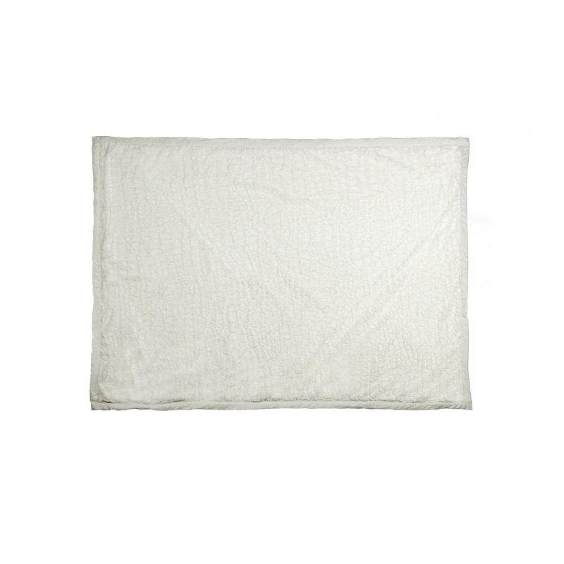  Faux Fur Throw, Ivory
