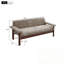 Causeuse avec coussins d'accoudoirs et pieds en bois robustes-252401885