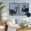 «Black Heron Birds», ensemble de 2 giclées encadrées, design par Grace Popp-1039608577-1039608579