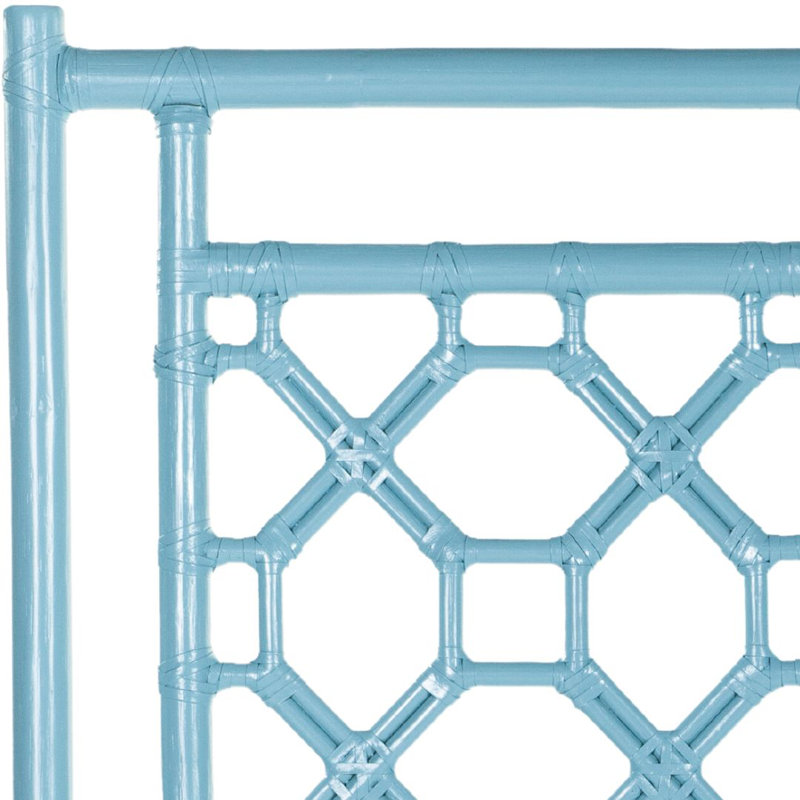 Lattice Back Standard Bed, Black, Twin