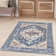 Lietz Machine Washable Persian Denim Area Rug in Blue/Gray/Beige