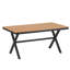 Ensemble contemporain d'extérieur avec chaises en rotin PE et table en bois plastique
