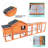Spacious And Durable 111.5" Wooden Chicken Coop With Nesting Box