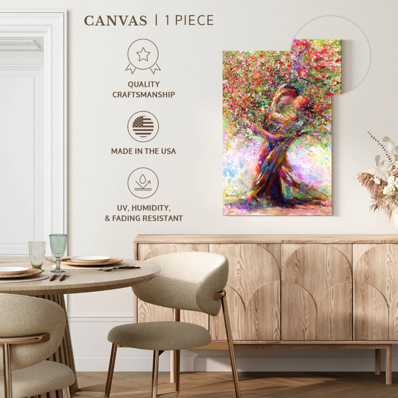 Vibrant Tree Of Love, 24" H x 16" W