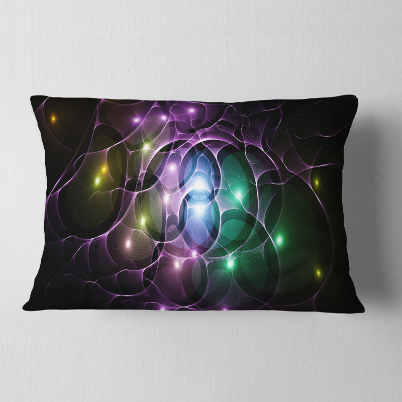  Coussin lombaire abstrait, Noir