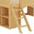 Low Loft Bed With Storage Shelves And Slide, Solid Wood Loft Bed Frame With Door And Window Design-125048542
