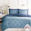 Édredon pour très grand lit avec taies décoratives réversibles et duvet matelassé diamant-131451683