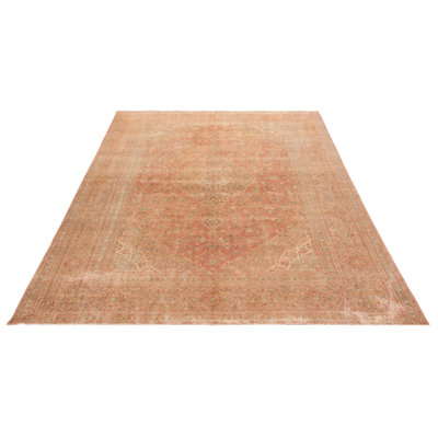 Tapis unique en laine et cuivre rétro 9 pi 6 po x 13 pi 2 po Antalya