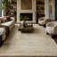 High-Quality Hand-Knotted Ivory And Beige Area Rug-1627744922
