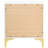 White And Gold 2-Drawer Rectangular Nightstand