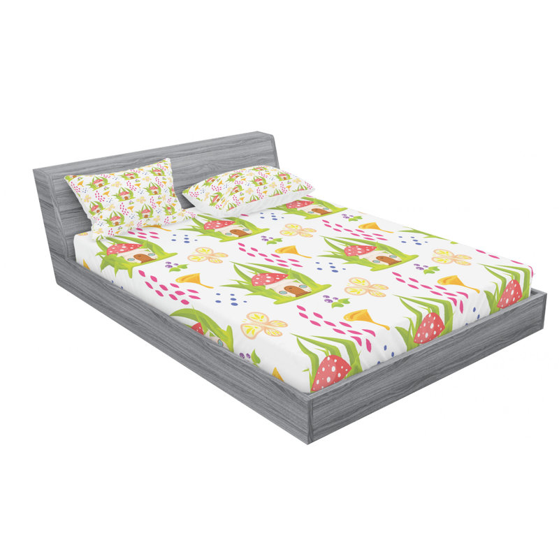 Microfiber Sheet Set, Queen Sheet Set with Fitted Sheet