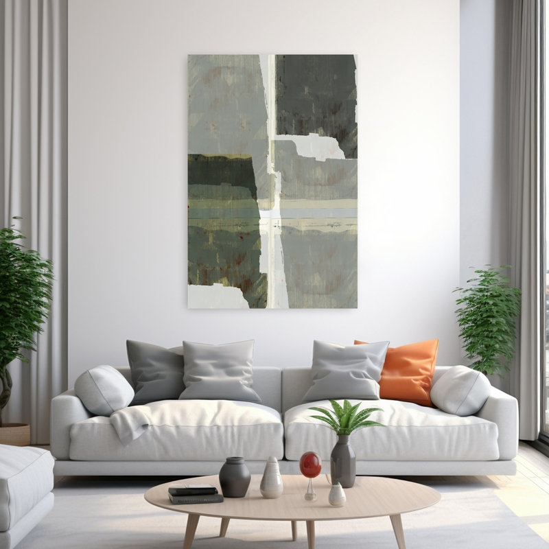 Art contemporain, art contemporain abstrait, H 60 po x l 40 po