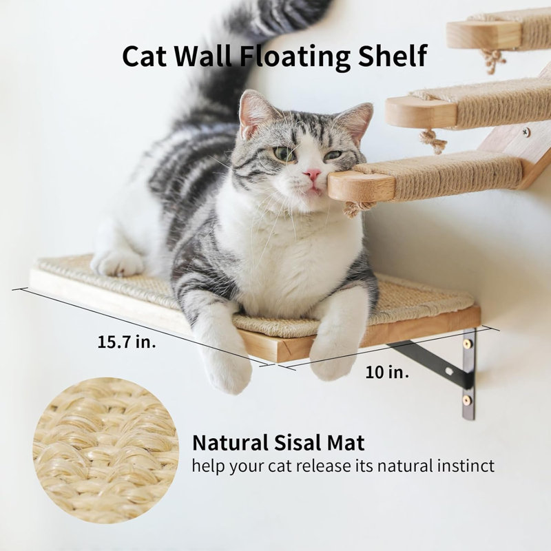 Ensemble de 3 tablettes murales pour chat