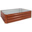 Lit de jardin surélevé rectangulaire en acier galvanisé Ippolito - grain de bois - 47,5 po x 35,5 po x 11,75 po-1188451422-1087888558-1184900158