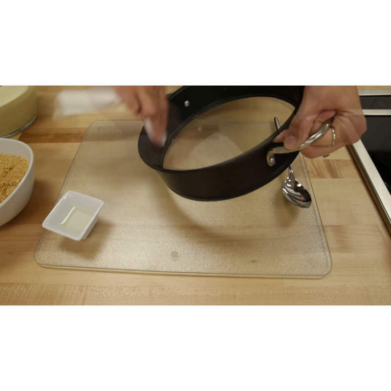 9-Inch Black Non-Stick Springform Pan with Handles