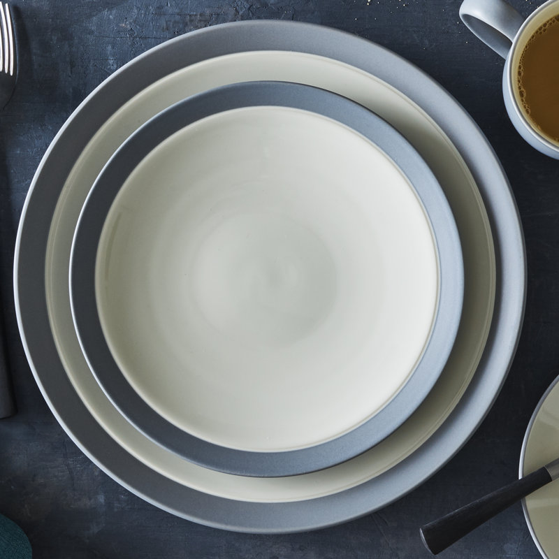 Assiettes plates Noritake Colorwave Curve 11 po, Ardoise