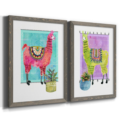 " Lovely Llama III " 2 - Pieces
