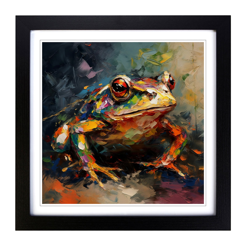Single Picture Frame Print on Wood, Black