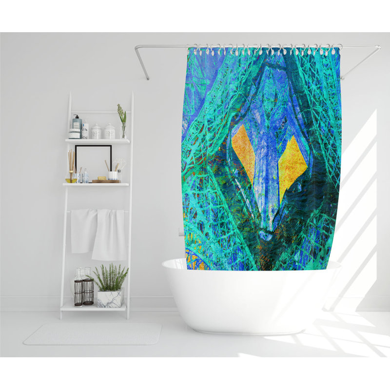Dimosthenis Polyester Shower Curtain Set