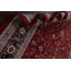 Tapis rouge en laine noué à la main de conception unique 12 pi x 18 pi New Age