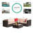Chesterle 6 Piece Sectional Seating Group with Cushions-2058419424