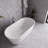 59" Streamline Soaking Freestanding Tub With Internal Drain-108964759