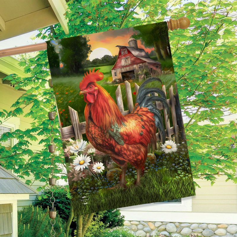Drapeau Sunrise Rooster House