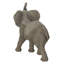 Statue éléphant avec trompe vers le haut