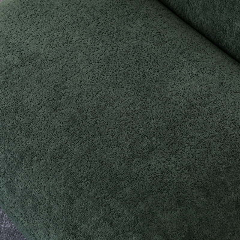 Grand fauteuil pivotant, fauteuil en velours fleur de glace pour la maison, style contemporain avec support et salon de luxe moderne à dossier serré facile à nettoyer de 2 pièces, rembourrage minimaliste en mousse haute confort