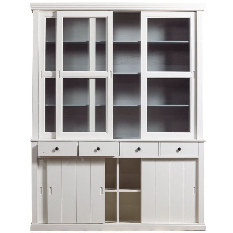 Daphne Display Cabinet, White and grey finish