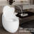 1.28 Single Flush Glossy White Ceramic Toilet - Egg Shape, Construction, Bathroom Upgrade Egg-Shaped Flush, Scratch, Easy Cleaning