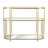 42'' Glass Top Console Table