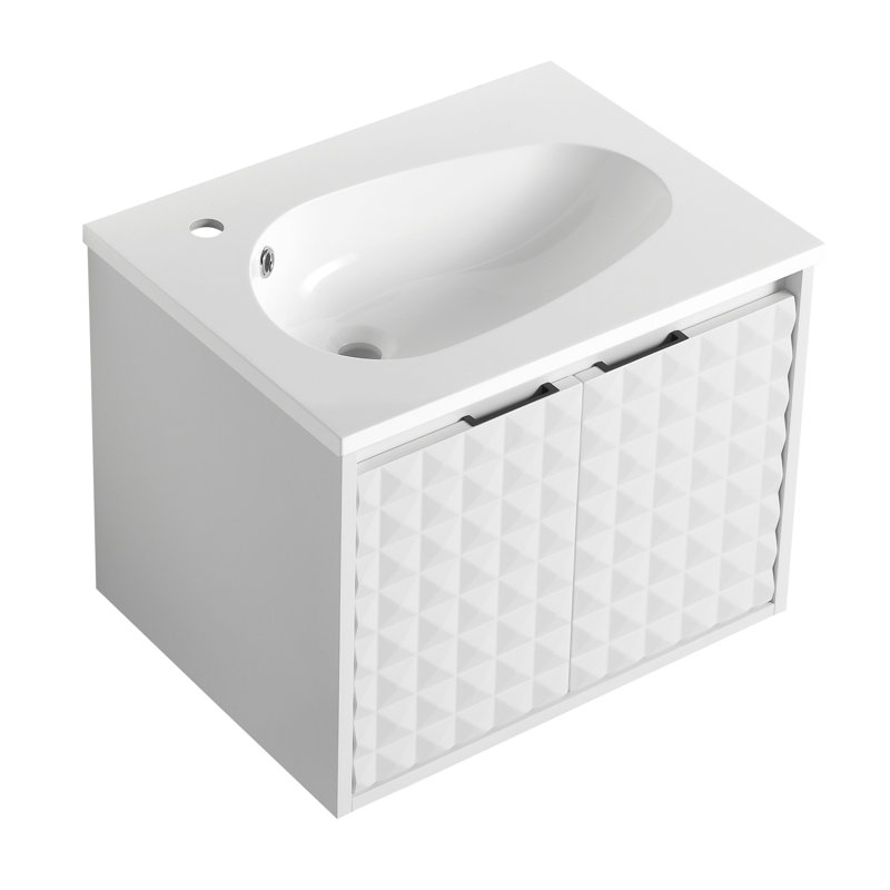 Ensemble de meuble-lavabo simple 24 po avec plateau Charolette