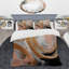 Ensemble de housse de couette Abstract Gold and Pink-101243193