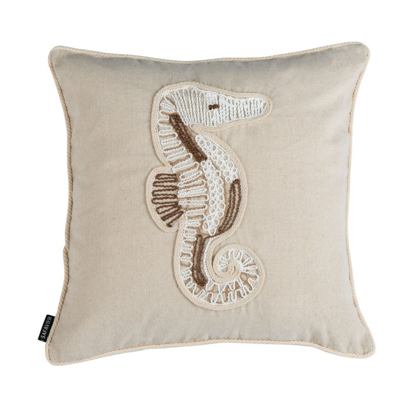 Sanden Seahorse Throw Pillow