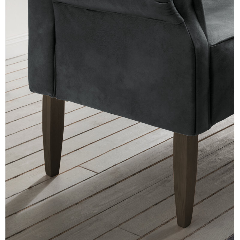 Andrew Upholstered Bench, Brown, Anthracite